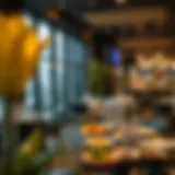 Diverse Dining in Downtown Dubai Elegant dining setting showcasing diverse cuisine