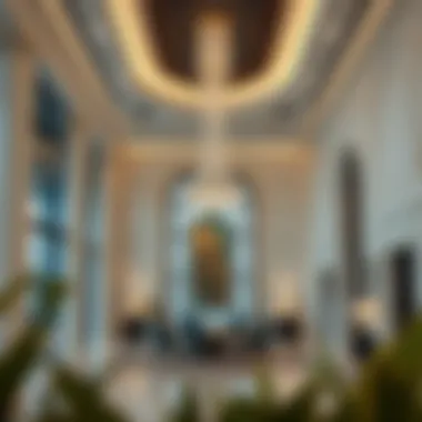 Interior Elegance of Al Hudaiba Awards Building Interior design of the Al Hudaiba Awards Building highlighting its elegant aesthetics