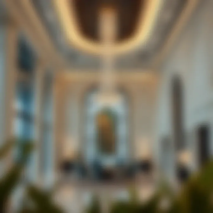 Interior Elegance of Al Hudaiba Awards Building Interior design of the Al Hudaiba Awards Building highlighting its elegant aesthetics