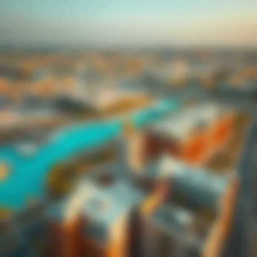 Aerial view of Arada Development project showcasing modern architecture