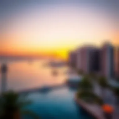 Beautiful sunset view over Palm Jumeirah highlighting the investment potential.