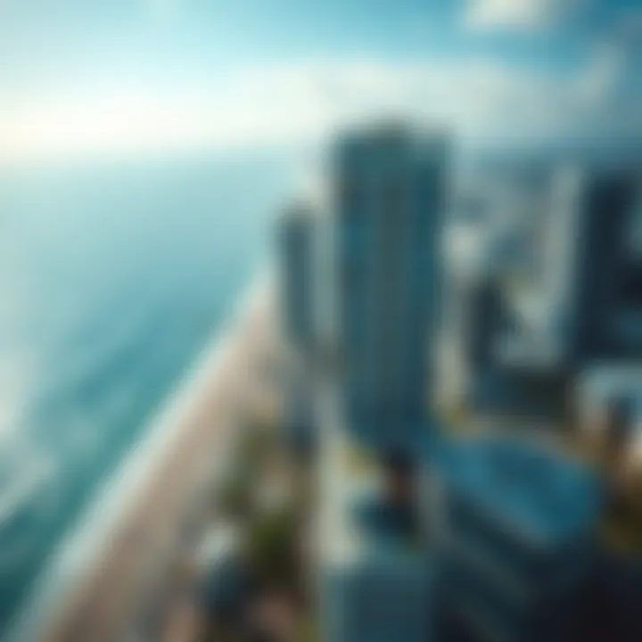 Aerial View of Beach Vista Tower 02 Aerial view showcasing the prime location of Beach Vista Tower 02