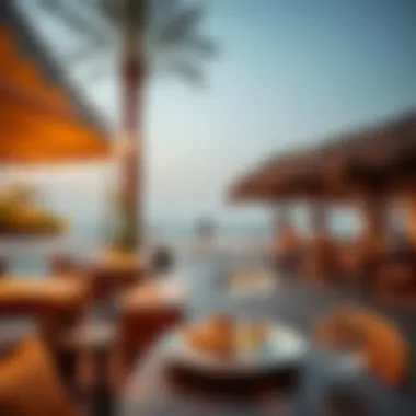 Culinary delights at a beachfront cafe