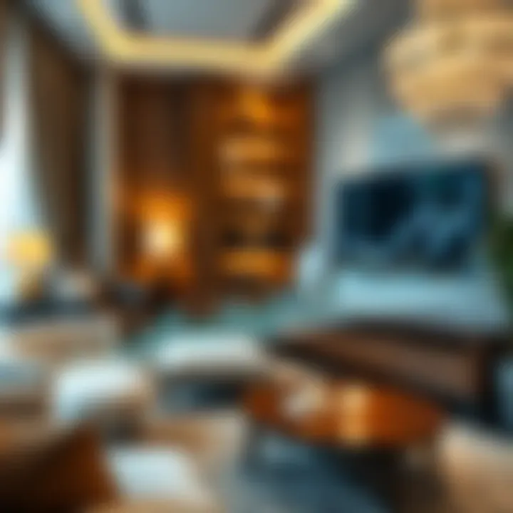 Financial graphs depicting rental price trends in Dubai