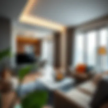 Stylish apartment interior showcasing modern design