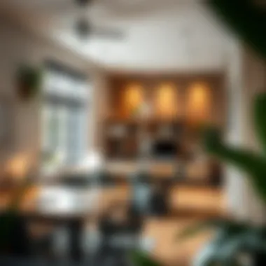 Showcasing a well-organized workspace with functional interior design