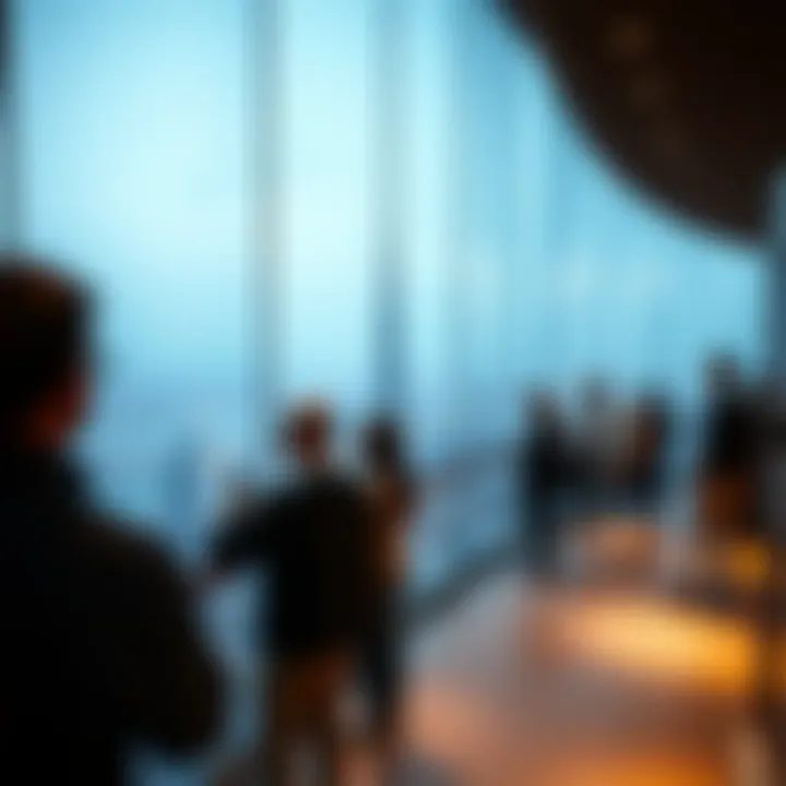 Visitors enjoying the panoramic views from Sky View