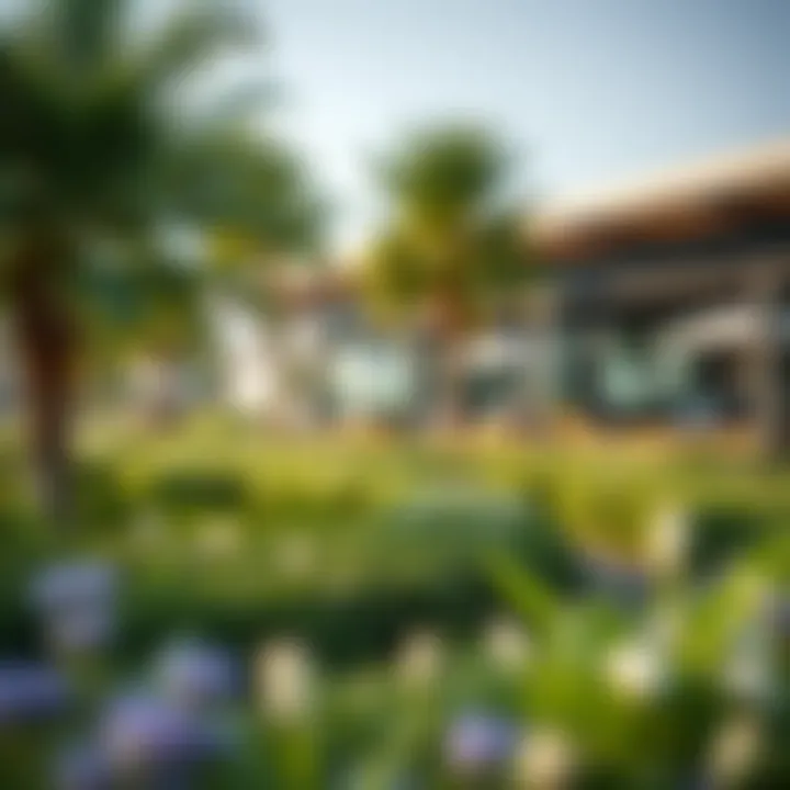 Greenery at Damac Canal Views Lush green spaces surrounding Damac Canal Views enhancing lifestyle
