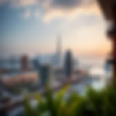 Panoramic Skyline from Damac Canal Views Panoramic skyline view from Damac Canal Views highlighting Dubai's allure