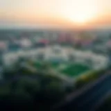 Aerial view of Dubai British School in Emirates Hills