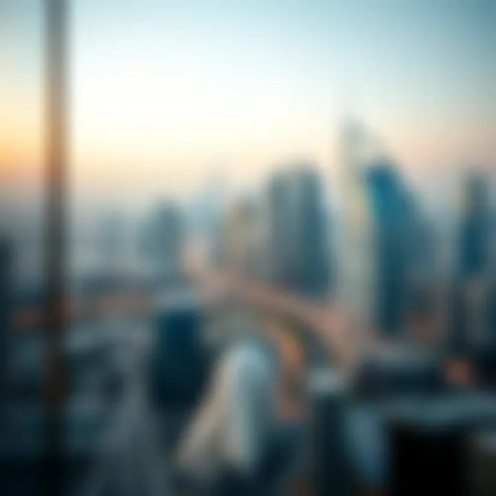 Illustration of the Dubai skyline highlighting real estate opportunities