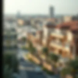 Scenic view of an affordable neighborhood in Dubai