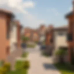 Scenic view of a budget-friendly neighborhood in Dubai