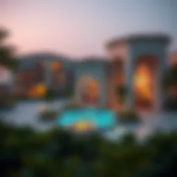 Stunning architectural view of Al Khail Gate