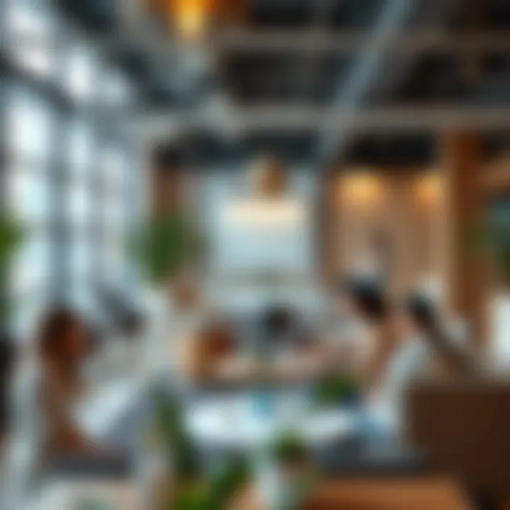 Community engagement area fostering networking