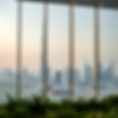 Strategic location view of Dubai skyline