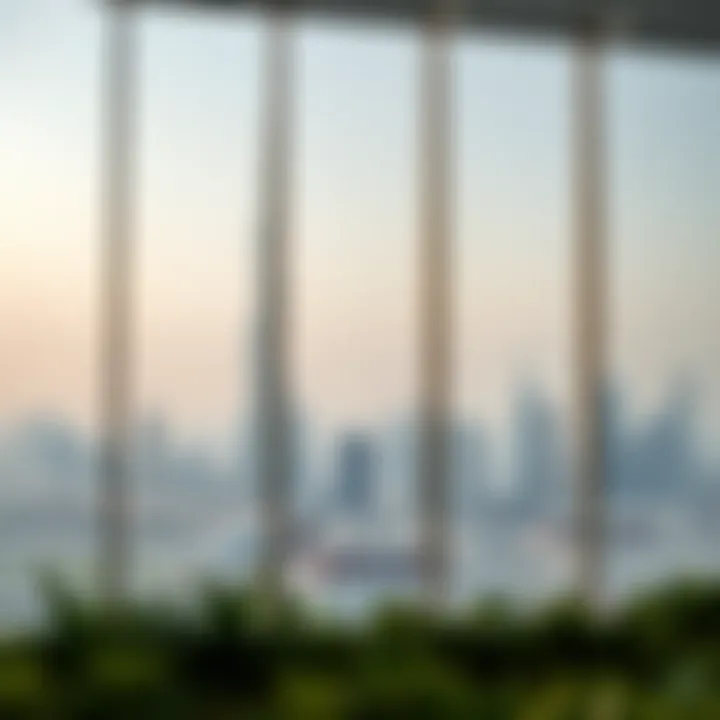 Strategic location view of Dubai skyline