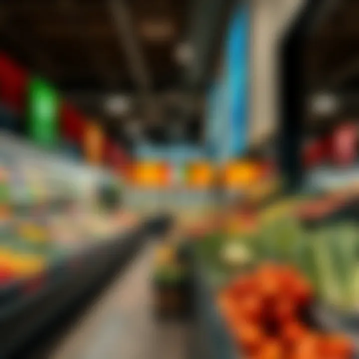 Vibrant interior of Carrefour showcasing fresh produce