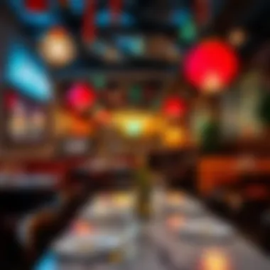 Casual Vibes in JBR's Food Scene A casual dining atmosphere filled with vibrant decorations and unique themes