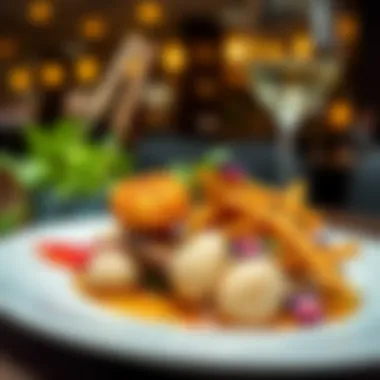 Gourmet Delicacies at JBR A close-up of a beautifully plated gourmet dish representing local flavors