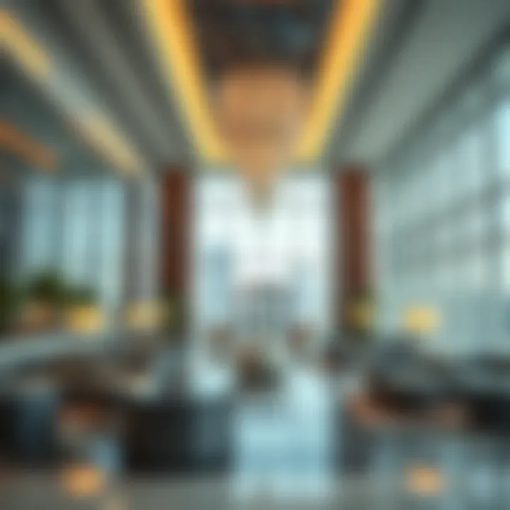 Luxurious Business Lounge Interior Luxurious interior of a Dubai business lounge