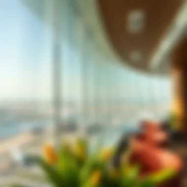 Scenic Views from Business Lounges in Dubai Scenic view from a Dubai business lounge