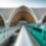 Architectural design of Dubai Creek Metro Station