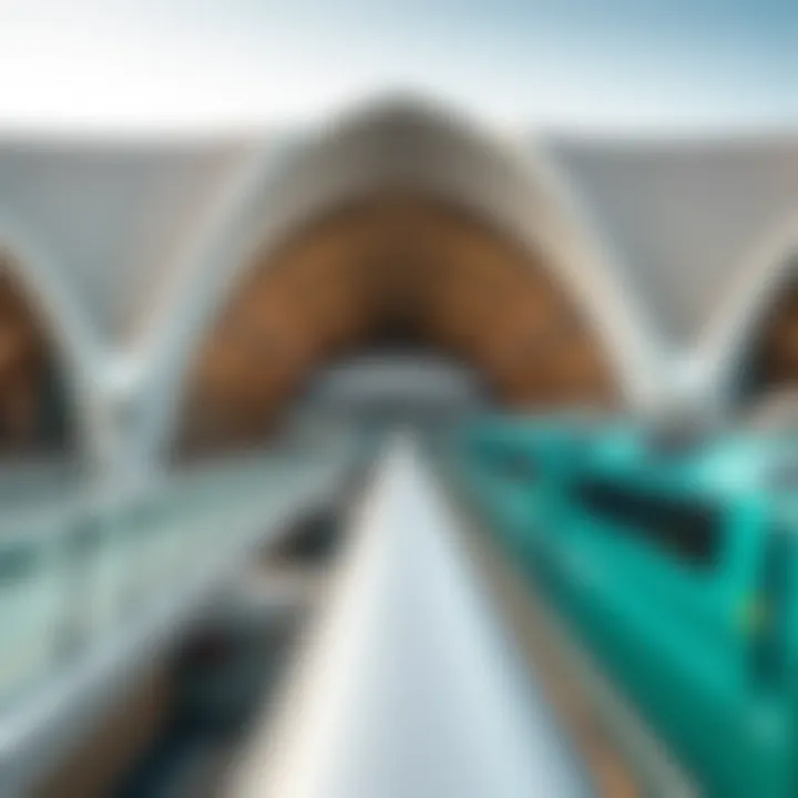 Architectural design of Dubai Creek Metro Station