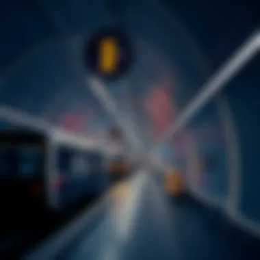 Interior view of the Dubai Creek Metro Station