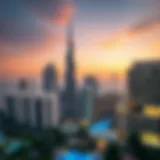 Luxurious skyline view of Dubai's elite real estate properties
