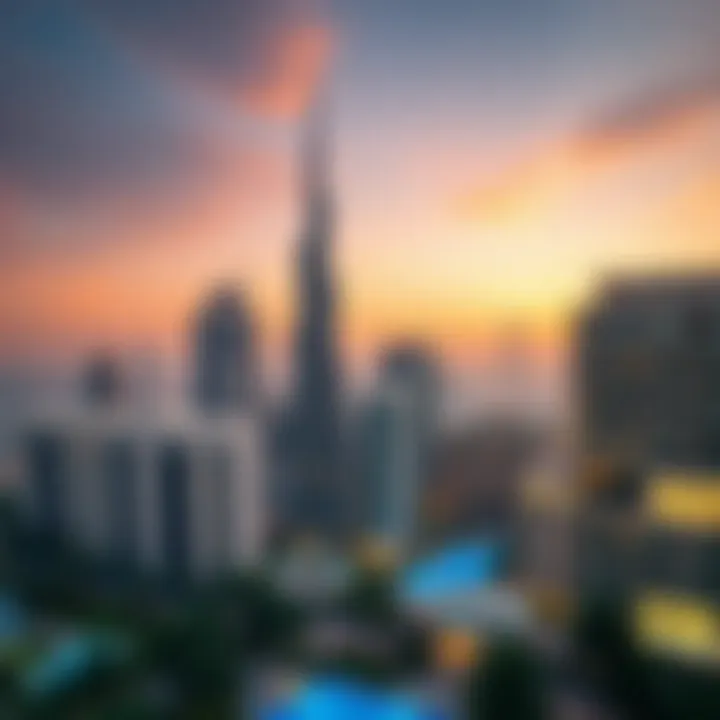Skyline of Elite Properties in Dubai Luxurious skyline view of Dubai's elite real estate properties