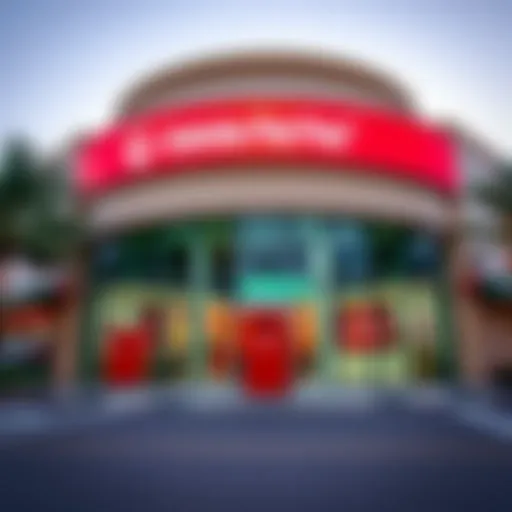 Emirates Post Office Exterior Exterior view of Emirates Post office in Khalifa City