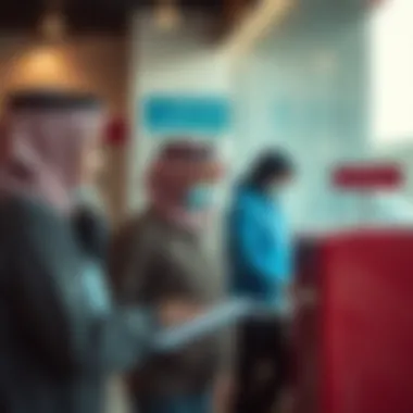 Residents Using Postal Services Postal services being utilized by residents