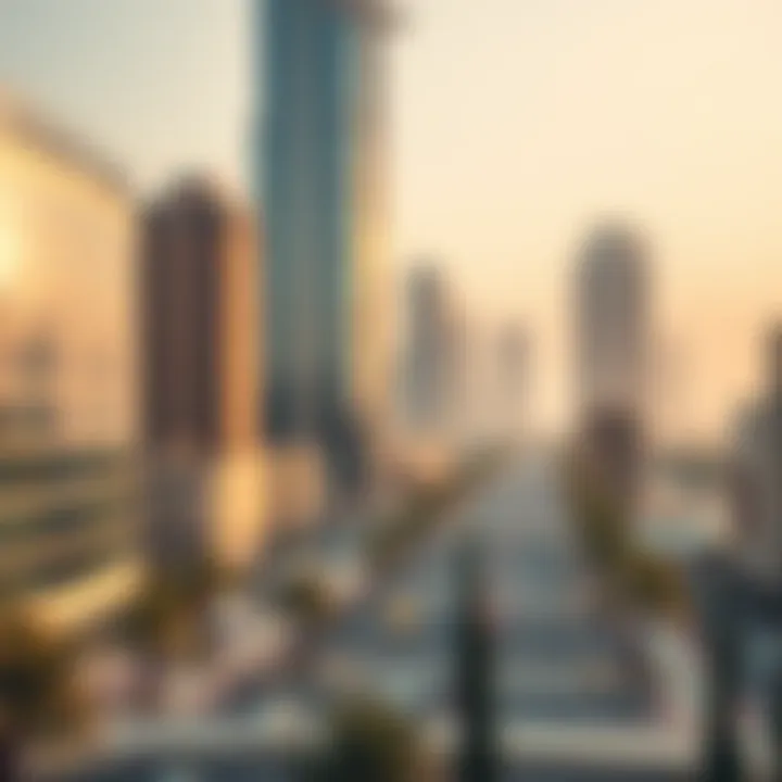 A serene urban setting in Dubai with high-speed internet connectivity