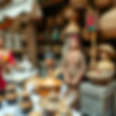 An array of traditional goods representing various cultures