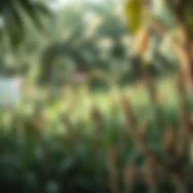 Biodiversity displayed through native flora and fauna in مبزرة الخضراء العين