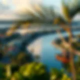 Panoramic view of Hilton Creek showcasing waterfront properties