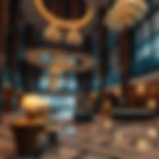 Opulent Lobby Experience Luxurious hotel lobby in Dubai with stunning architecture