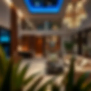 Modern interior of a luxury house for sale