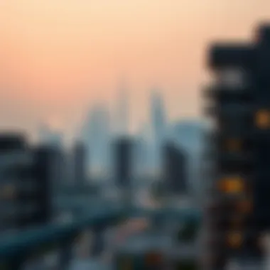 Stunning Dubai skyline with residential buildings