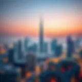 Dubai's Real Estate Skyline Panoramic view of Dubai's real estate skyline