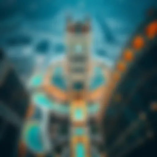 Stunning aerial view of جراند مول showcasing its architectural grandeur