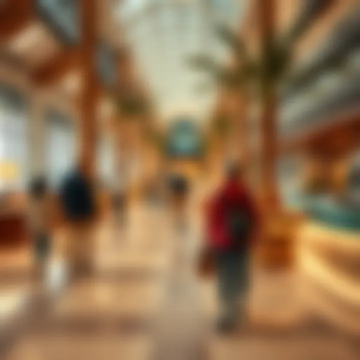 Visitors enjoying the amenities and atmosphere of جراند مول