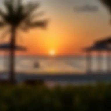 Stunning sunset view over La Mer Beach creating a serene atmosphere