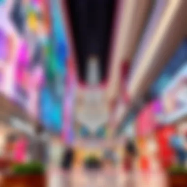 Vibrant interior showcasing the diverse retail offerings within the mall