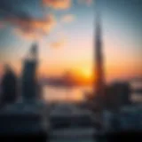 Majestic view of the Dubai Marina