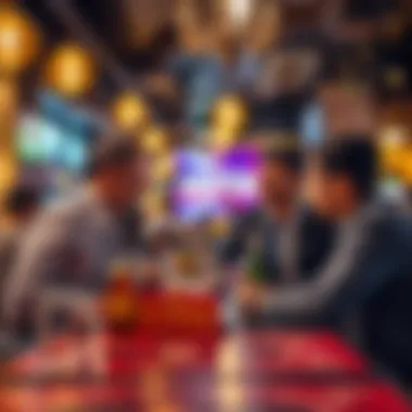 Investors Discussing Opportunities Investors discussing opportunities in Meena Bazaar nightlife