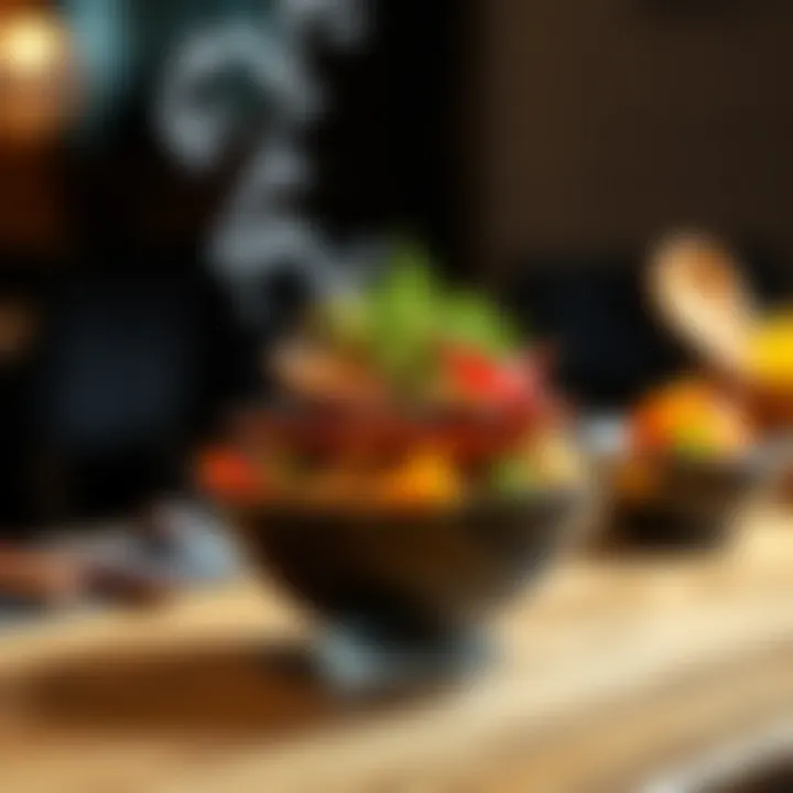 Culinary Innovation in Fusion Cuisine Innovative fusion dish combining Japanese and local flavors