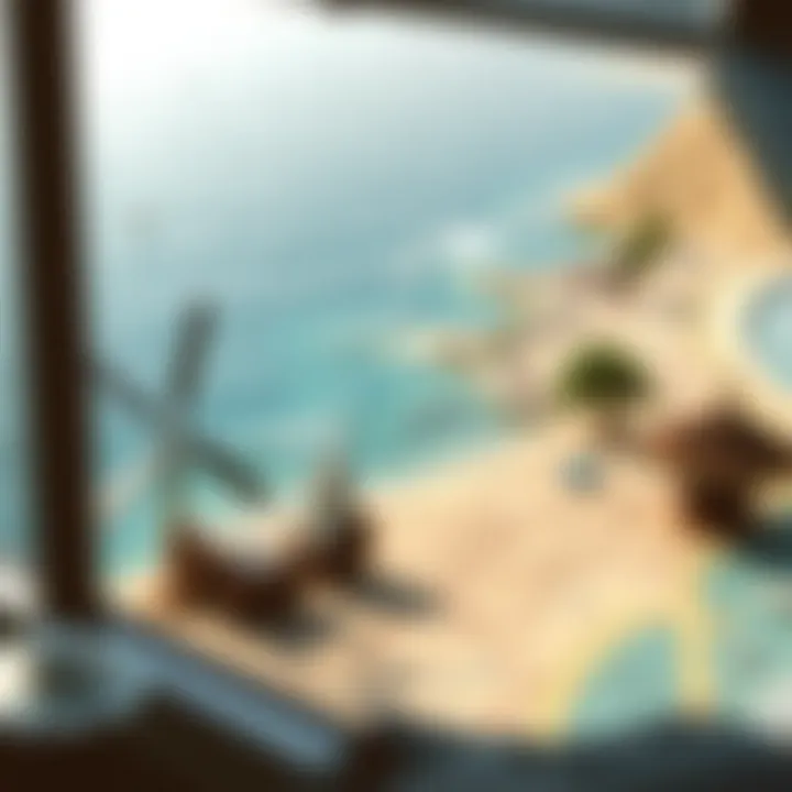 Navigating Coastal Gems: Beaches Around Dubai A map highlighting various beaches around Dubai