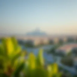 Panoramic view of Remraam community showcasing residential buildings and green spaces